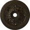 Ekena Millwork Bordeaux Deluxe Ceiling Medallion (Canopies up to 4"), 23 5/8"OD x 3"ID x 2"P, Stone Hearth Crackle CM23BOSHC - alternate 1